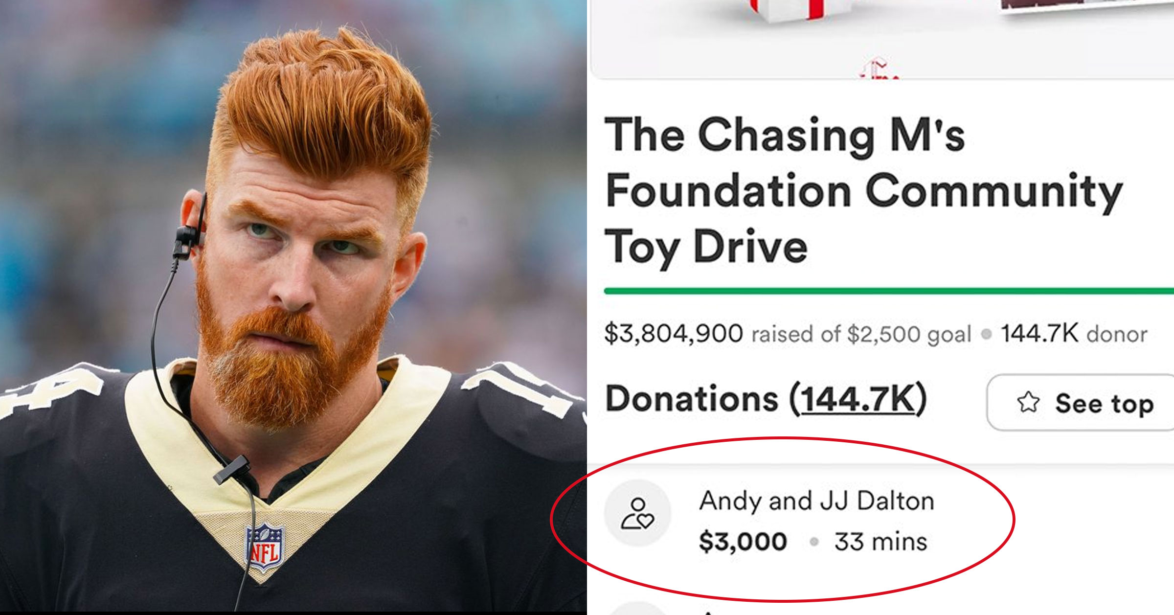 Andy Dalton Saved the Bills, and Fans Flocked to His Charity - The New York  Times