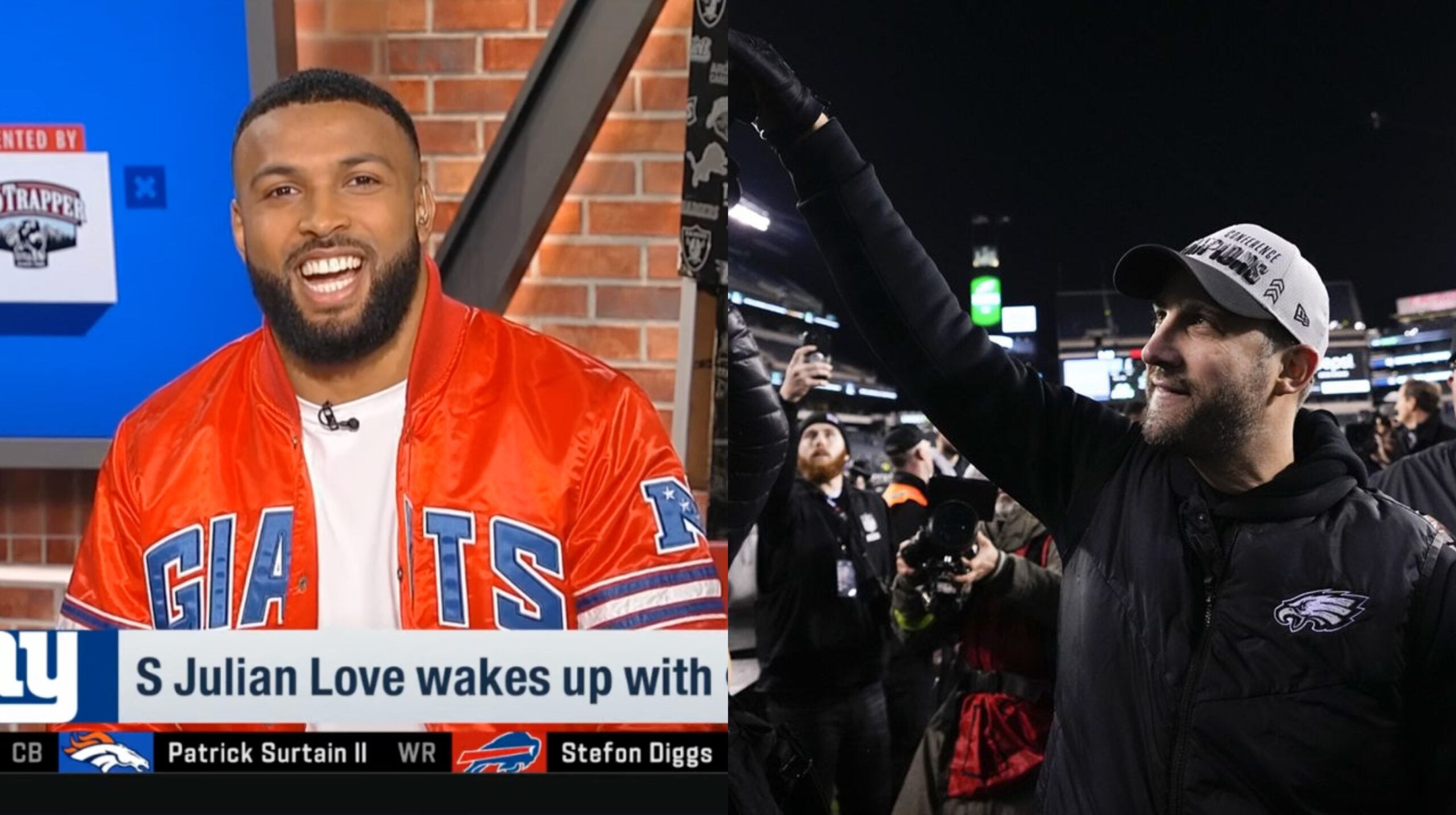 Giants' Julian Love shades Eagles, Nick Sirianni on NFL Network