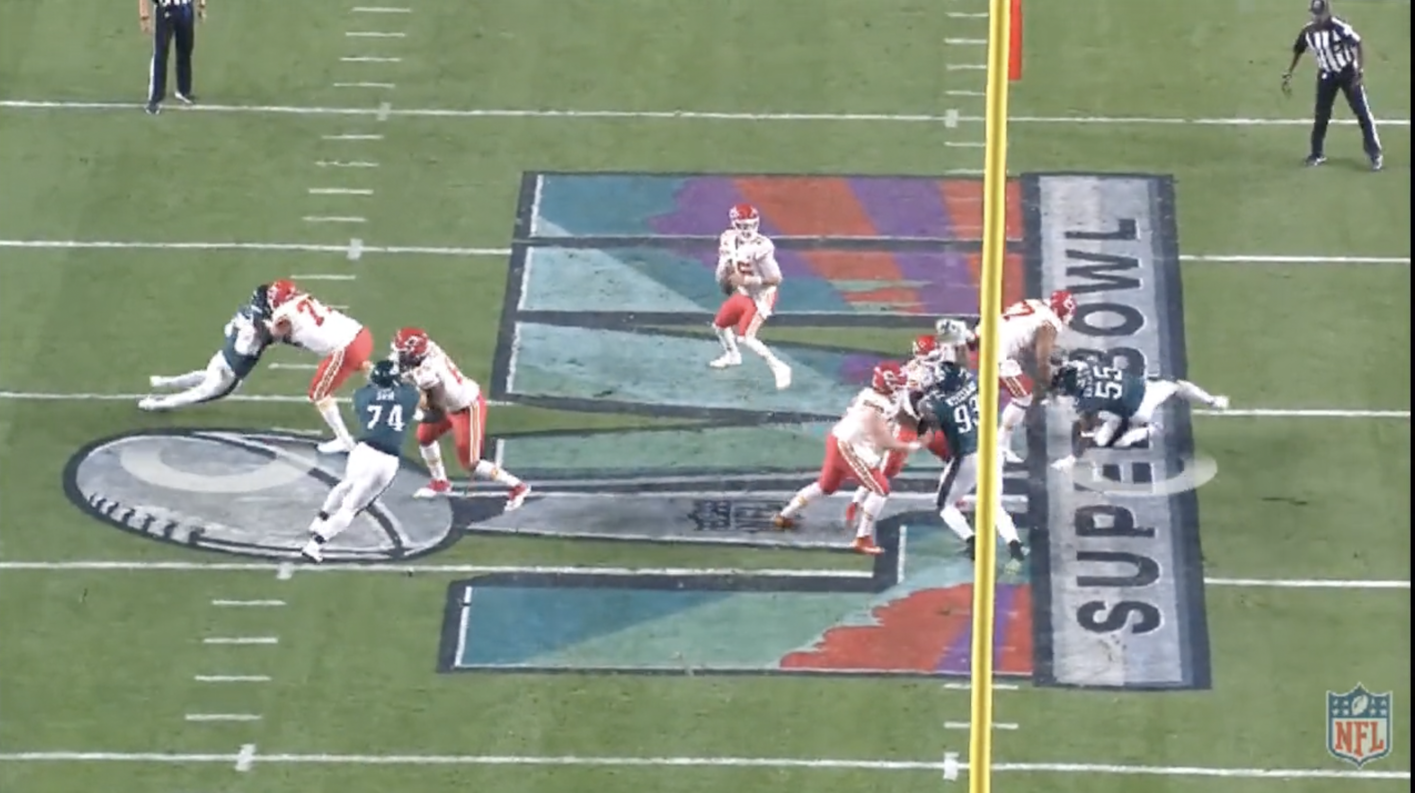 Clip From Super Bowl LVII Shows How Bad The Field Was With Both