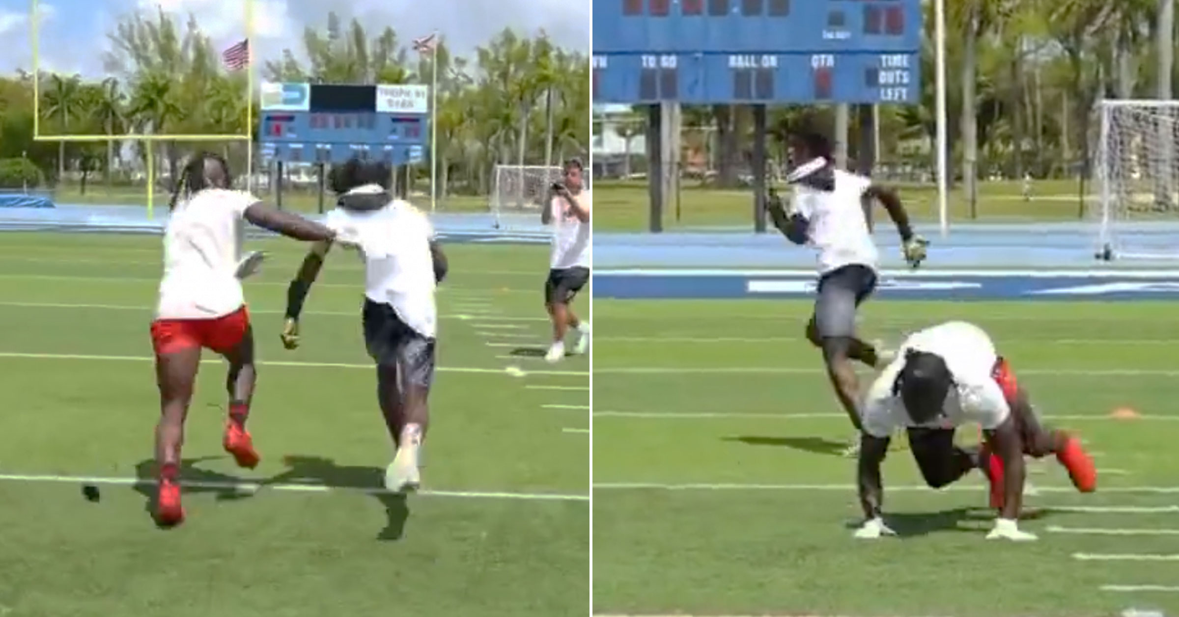 Tyreek Hill Gets Absolutely Torched By One Of His Campers In 1On1s At