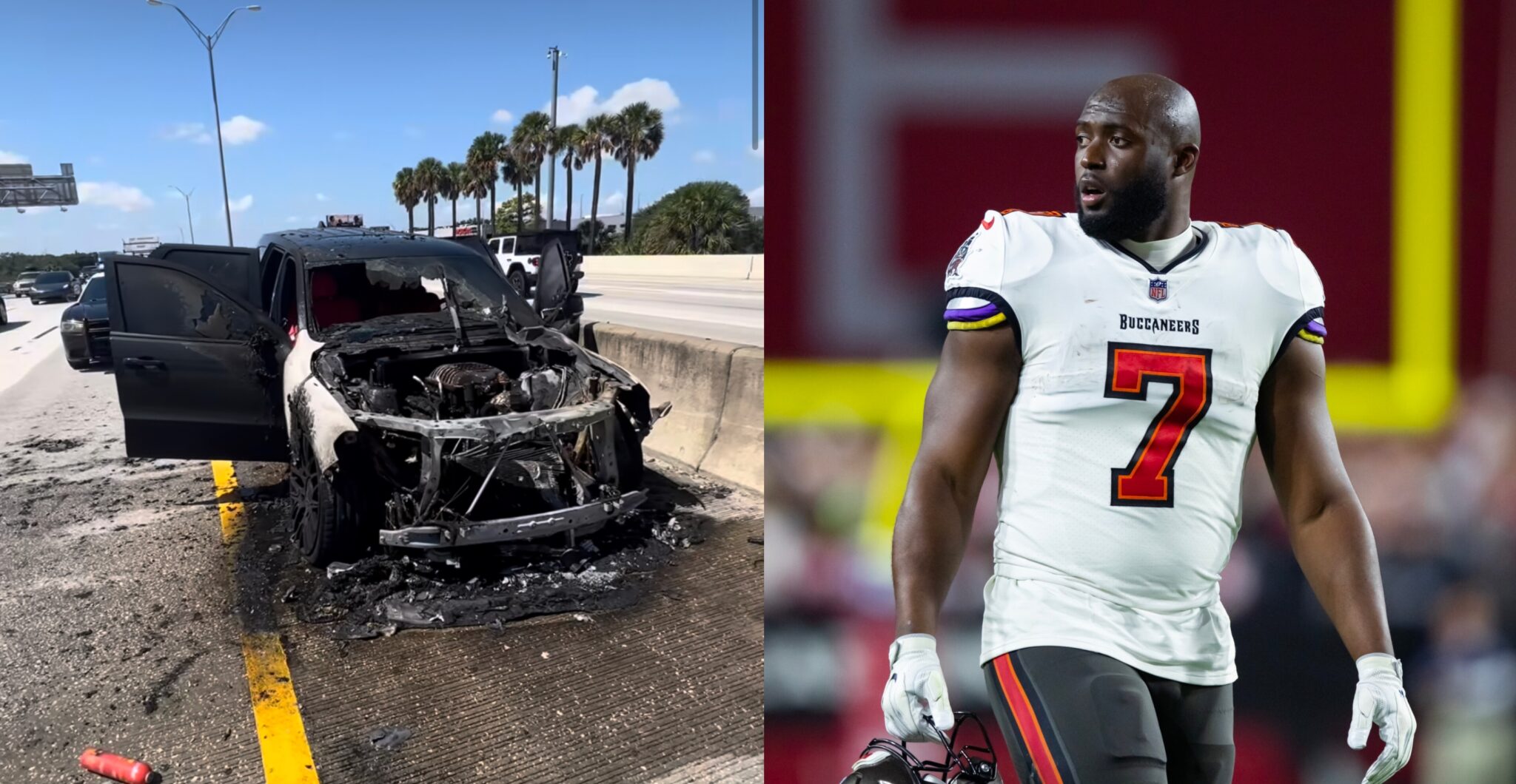 Leonard Fournette Escapes Car While It Catches Fire While He Was ...