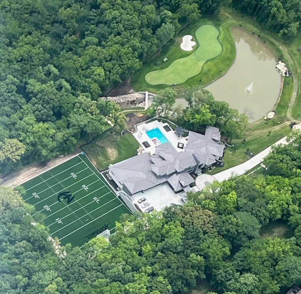 Patrick Mahomes' new mansion features football field, golf course