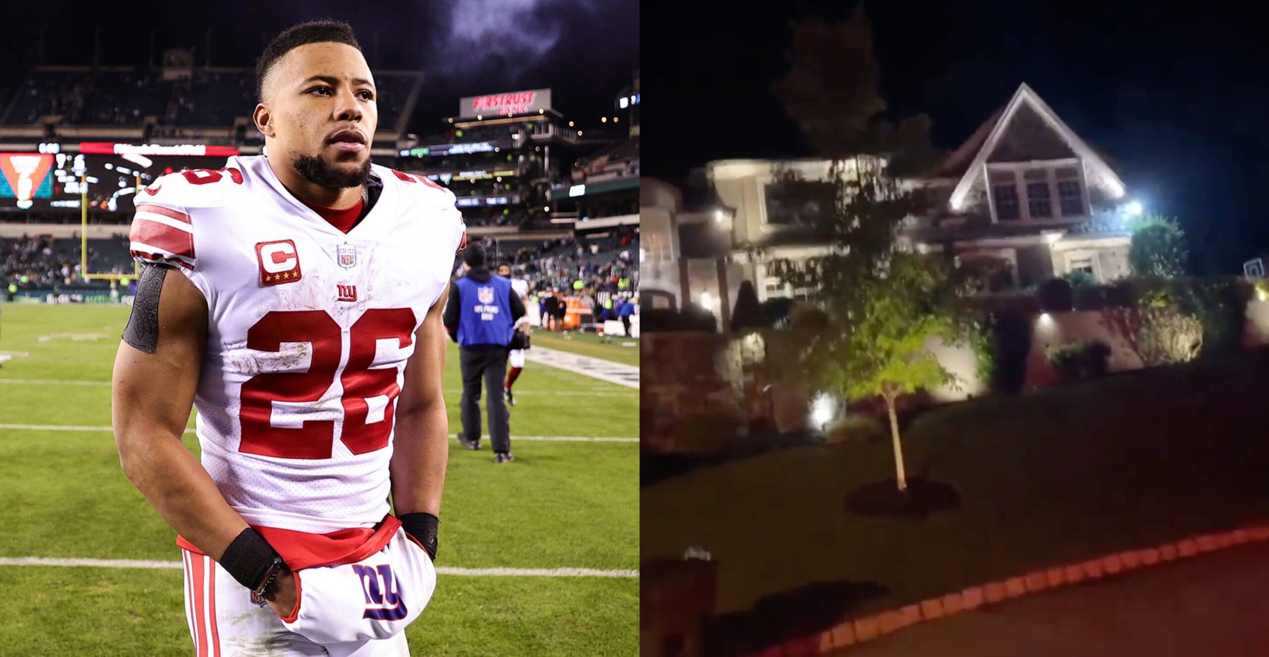 Saquon Barkley lends a hand to lovestruck Giants fan