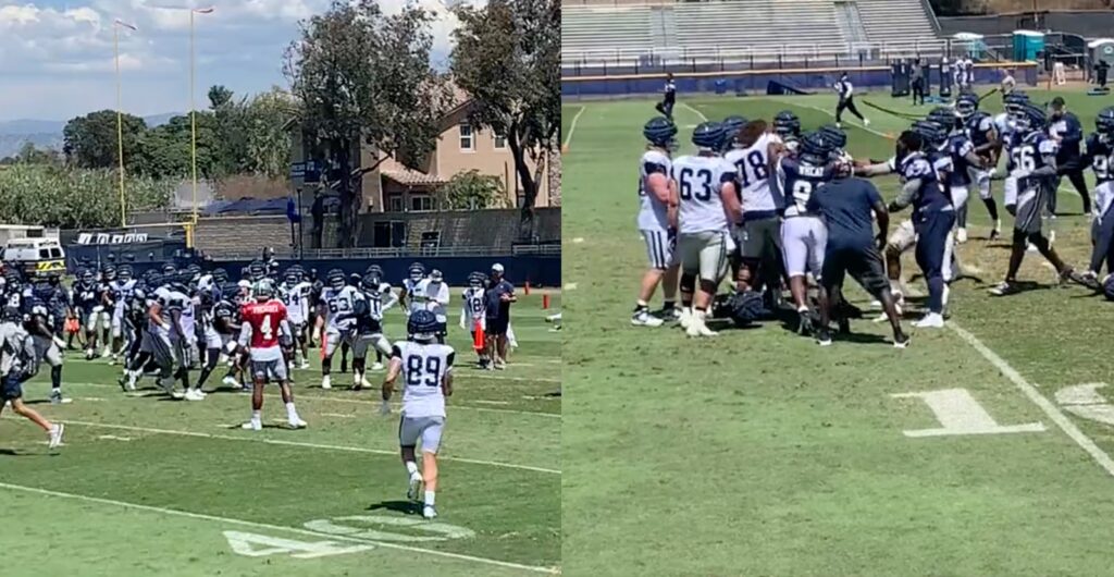 Micah Parsons, starters take part in multiple fights during Cowboys  practice - A to Z Sports