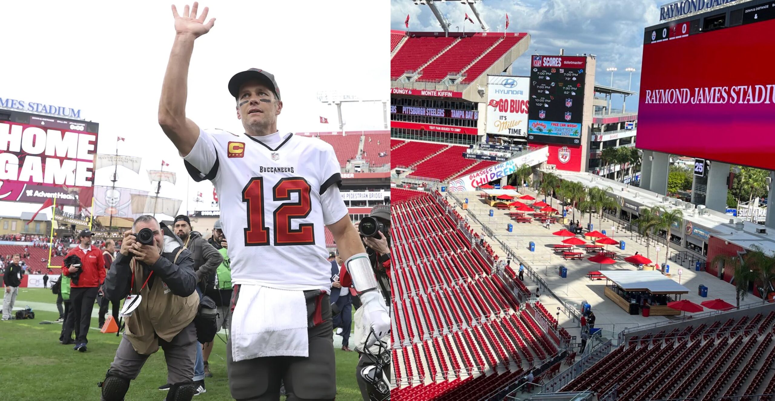 Buccaneers Remove Extra Stadium Seating Installed During Tom Brady's Final  Season In Tampa Bay - Daily Snark