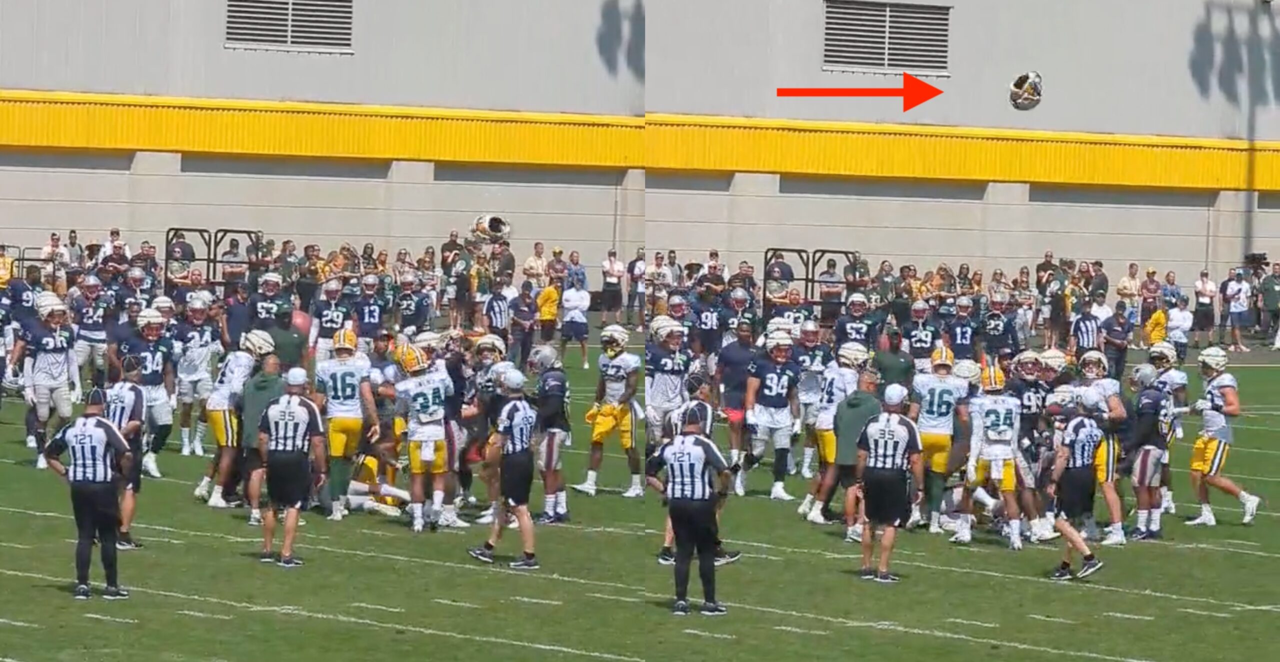 Several Fights Breaking Out At Patriots, Packers Practice Thursday