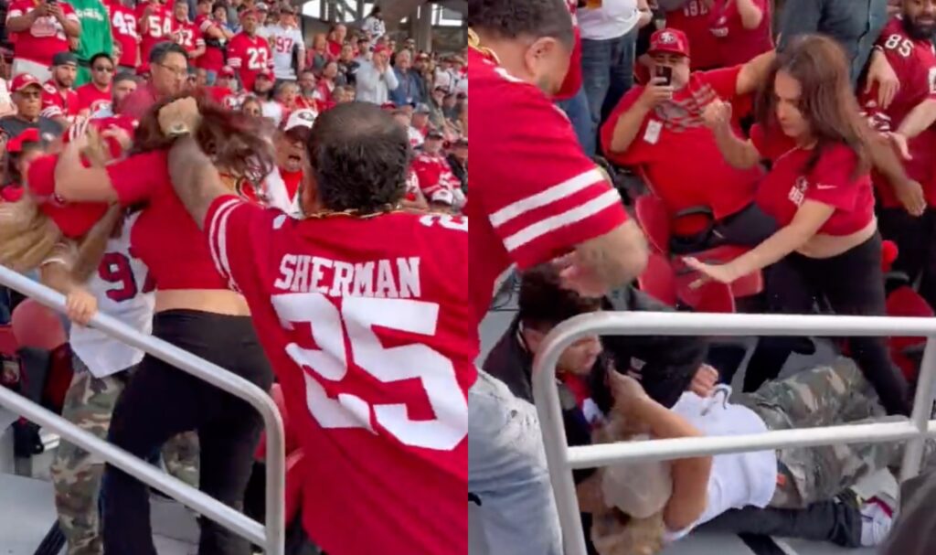 Video shows massive fan brawl at 49ers game