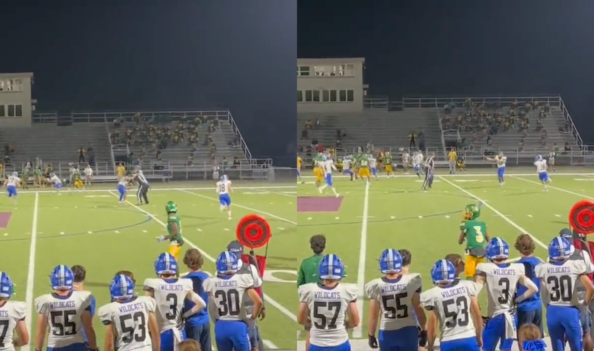 High School Referee Rips Off Player's Helmet In The Middle Of A Play