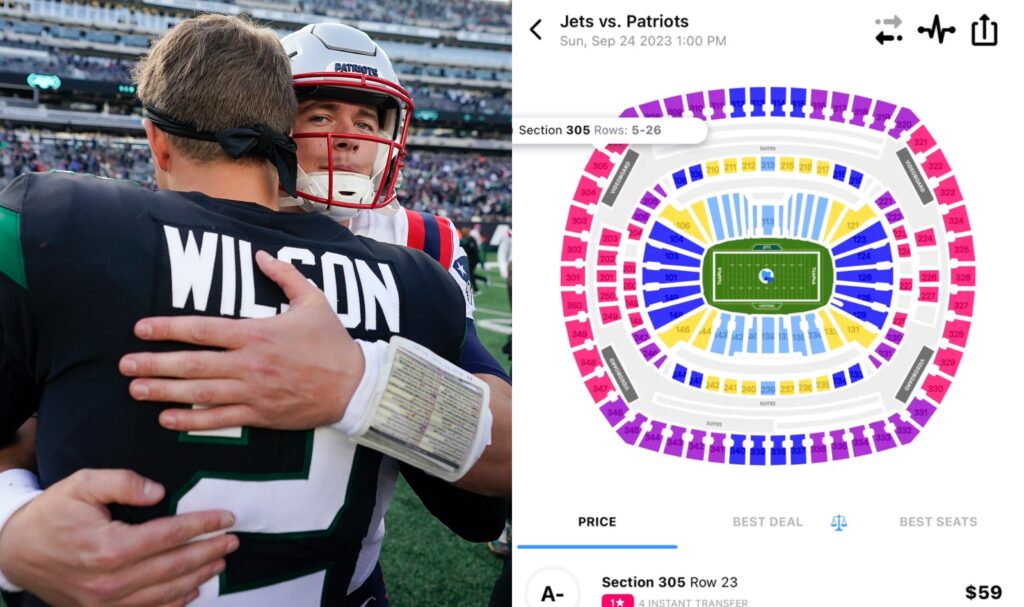 Ticket Prices For Sunday's Patriots vs Jets Game Have Surprisingly