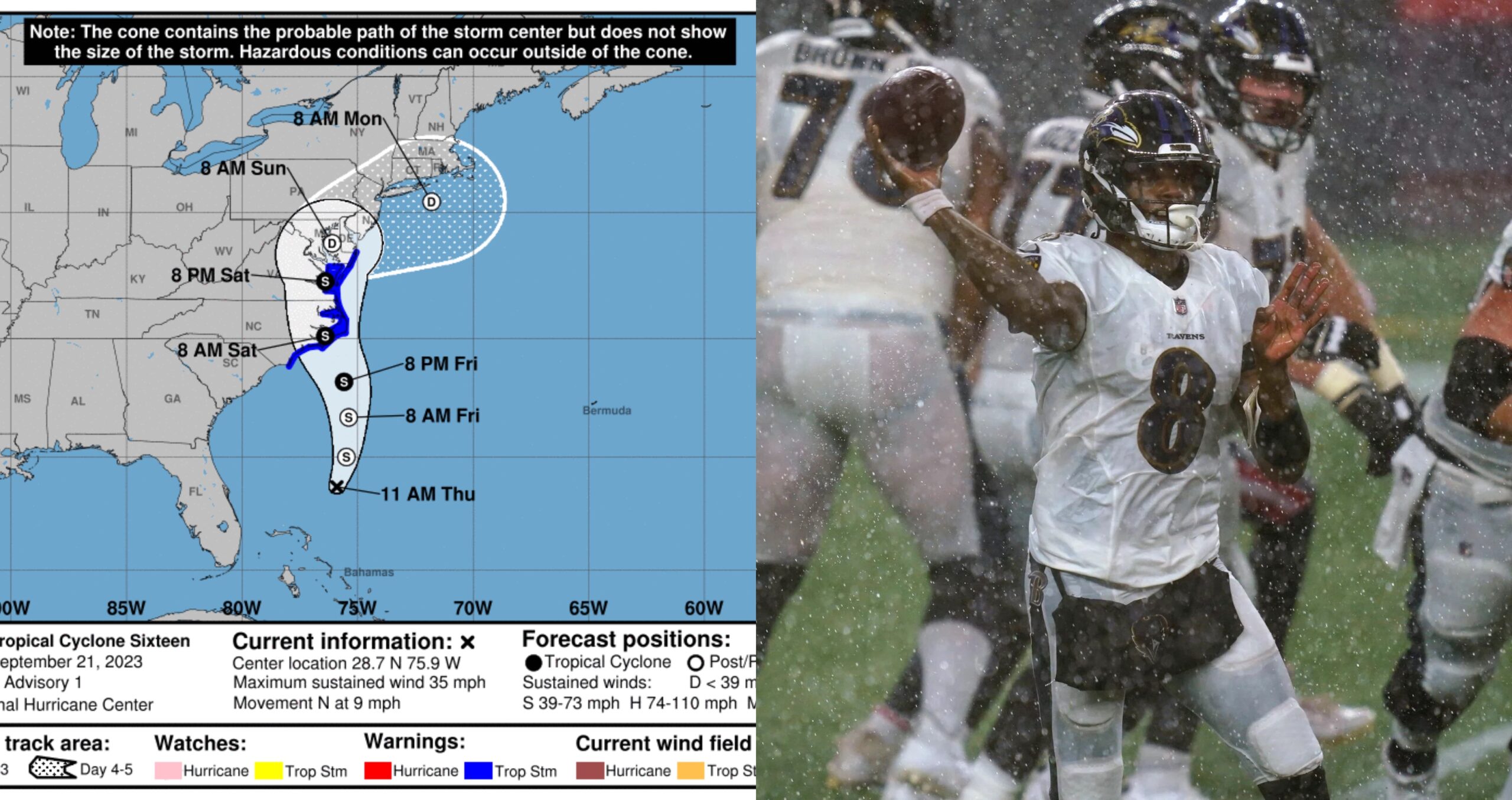 NFL Week 3 games could be affected by tropical storm