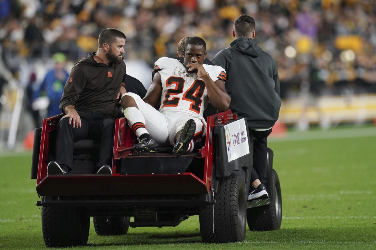 BREAKING Browns Fear Nick Chubb Season Is Over After Suffering Knee