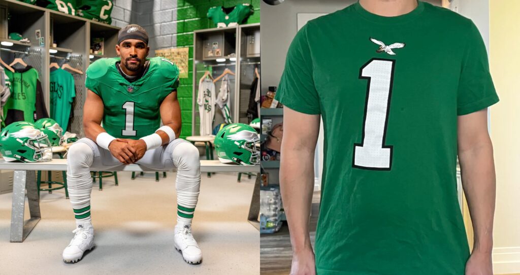 Fanatics Apologized For Selling Lopsided Eagles Merchandise