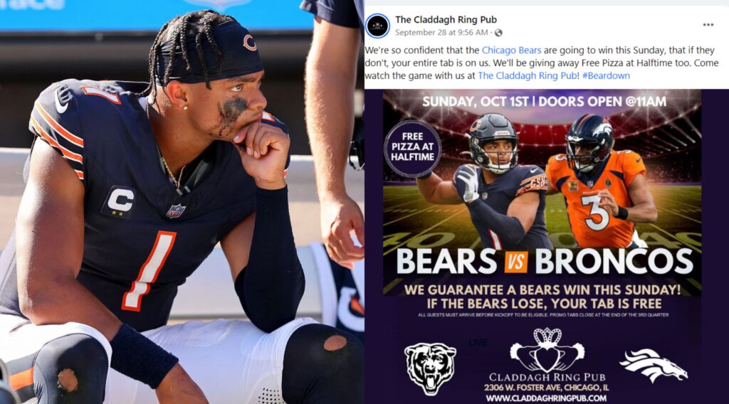 Chicago Bar Offers Free Drinks if Bears Lose to Broncos - Sports