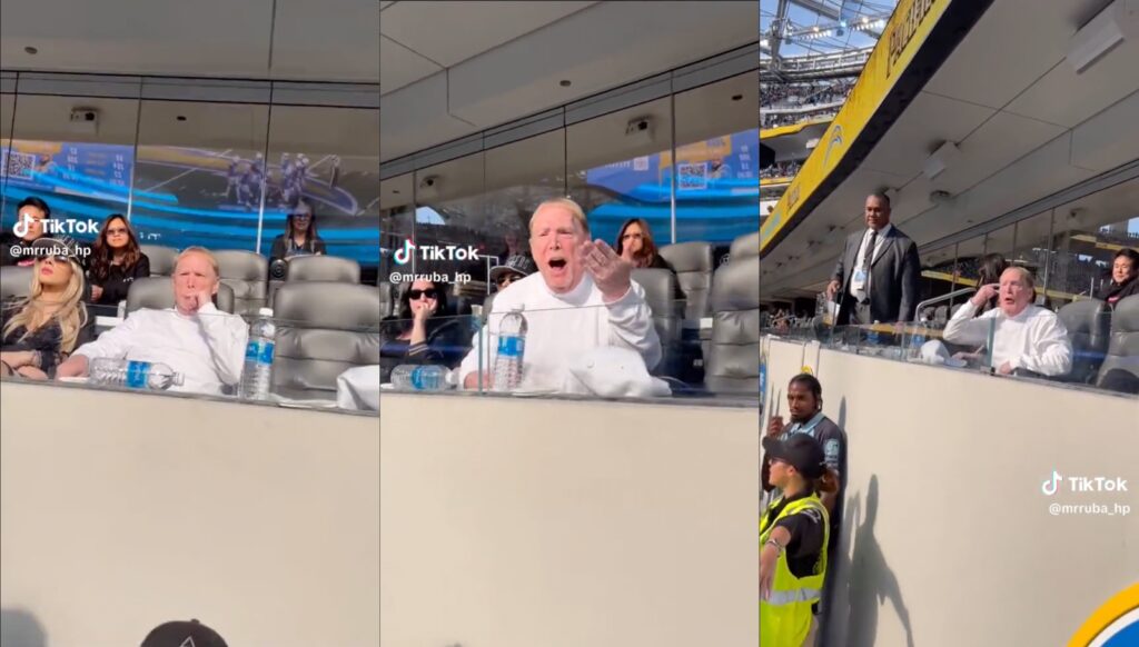 Raiders Owner Mark Davis Caught on Video Yelling at Angry Fans