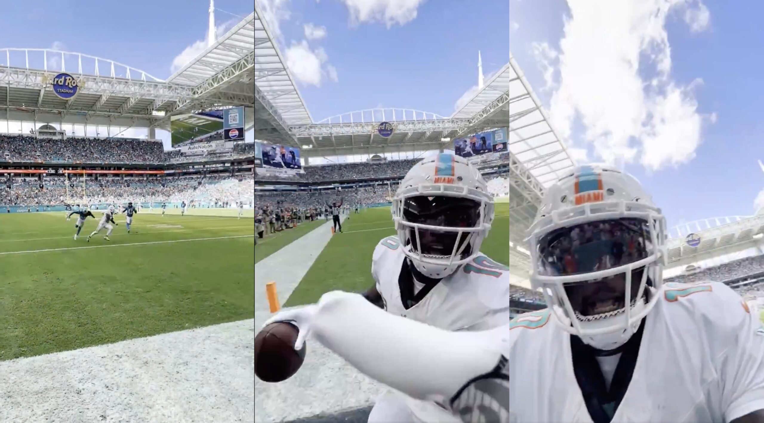 Here Is The Cell Phone Video OF Tyreek Hill's "Backflip Selfie" TD