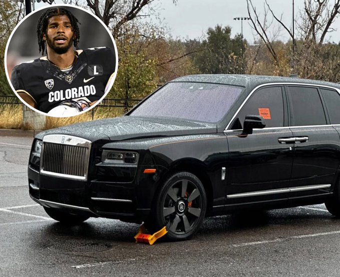 Colorado QB Shedeur Sanders Has His 375K Rolls Royce Booted By Campus