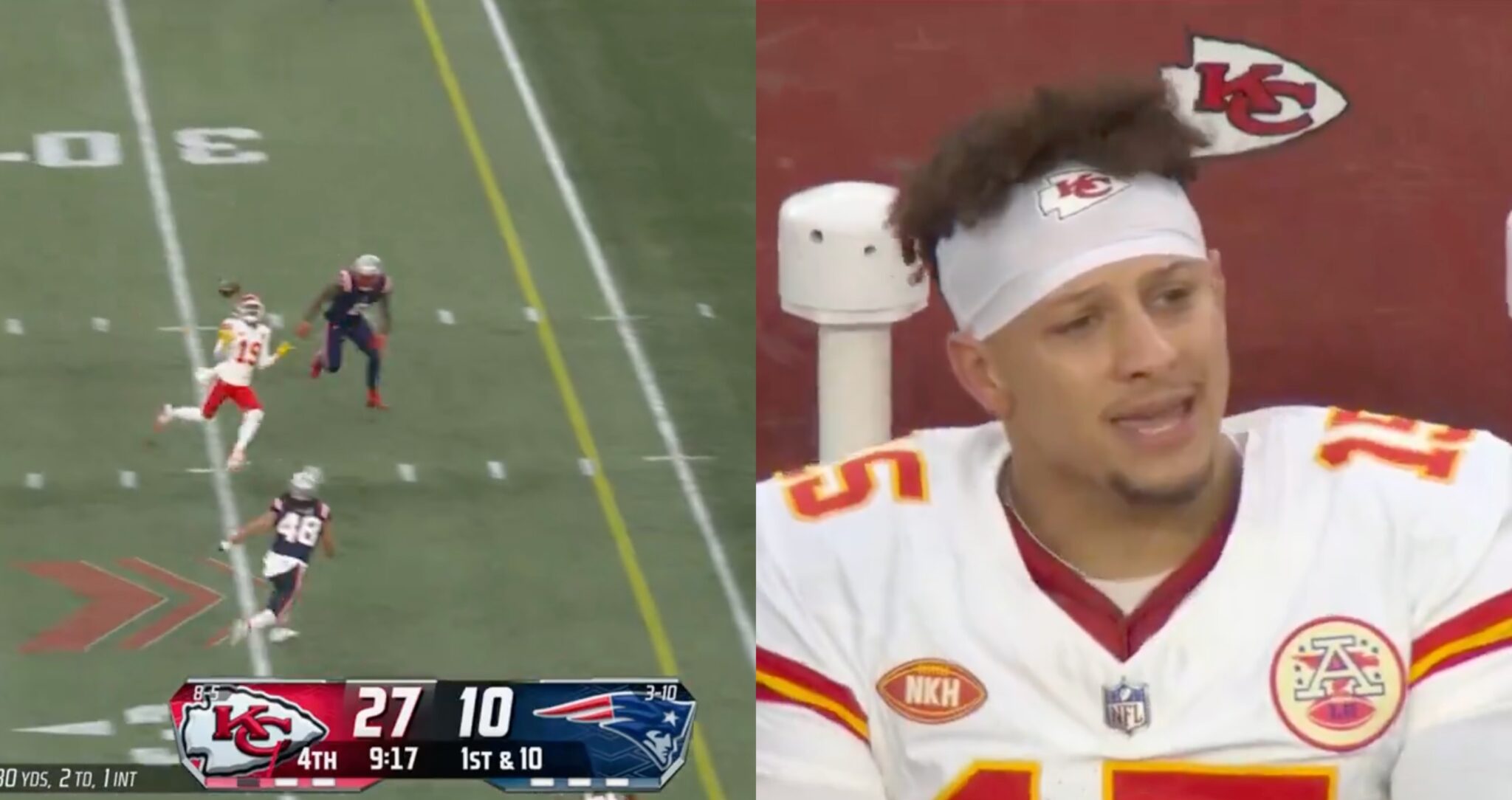 Patrick Mahomes Looks Fed Up With Kadarius Toney After Latest Drop That ...