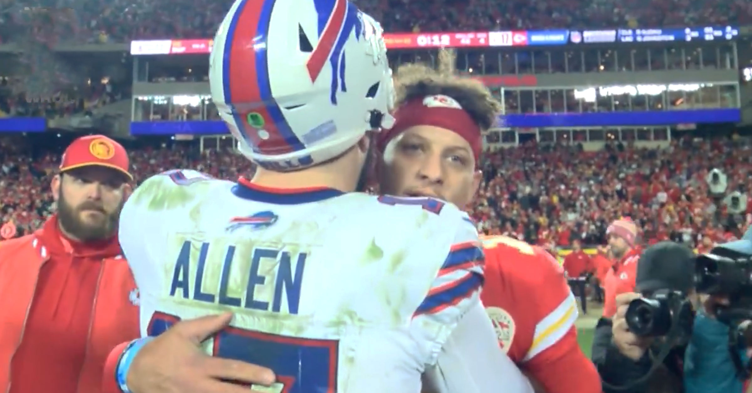 LISTEN: Mics Catch Patrick Mahomes Complaining To Josh Allen About Refs ...