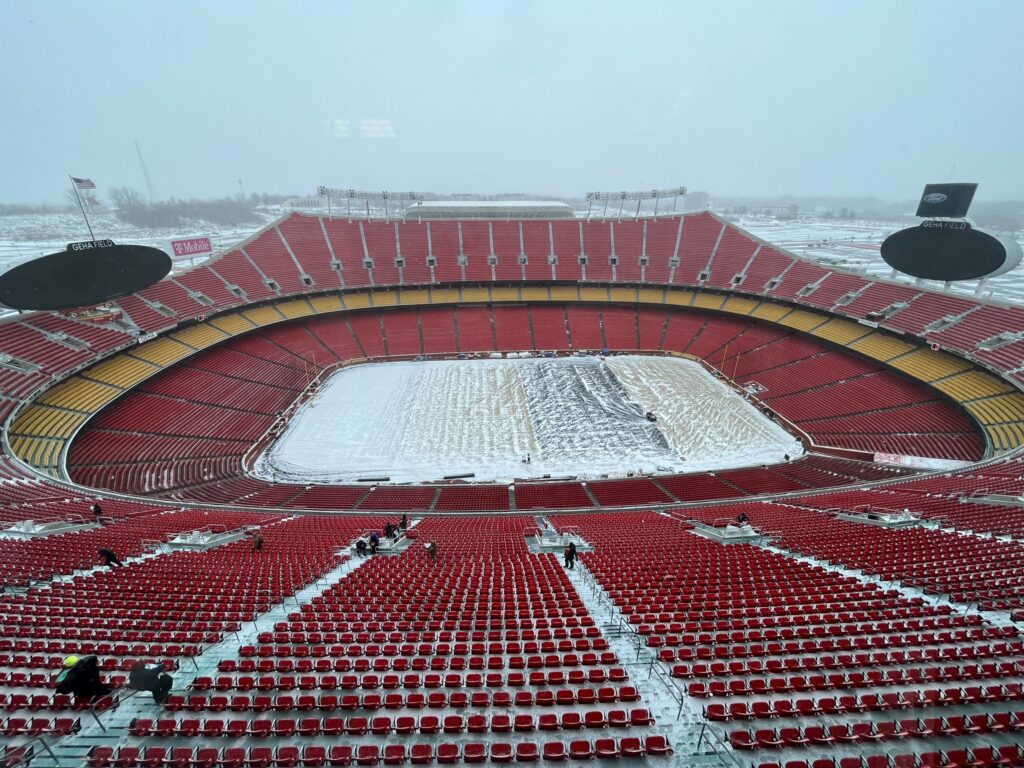 ESPN Had Jeff Darlington Reporting From Heated Tent In Frigid Arrowhead