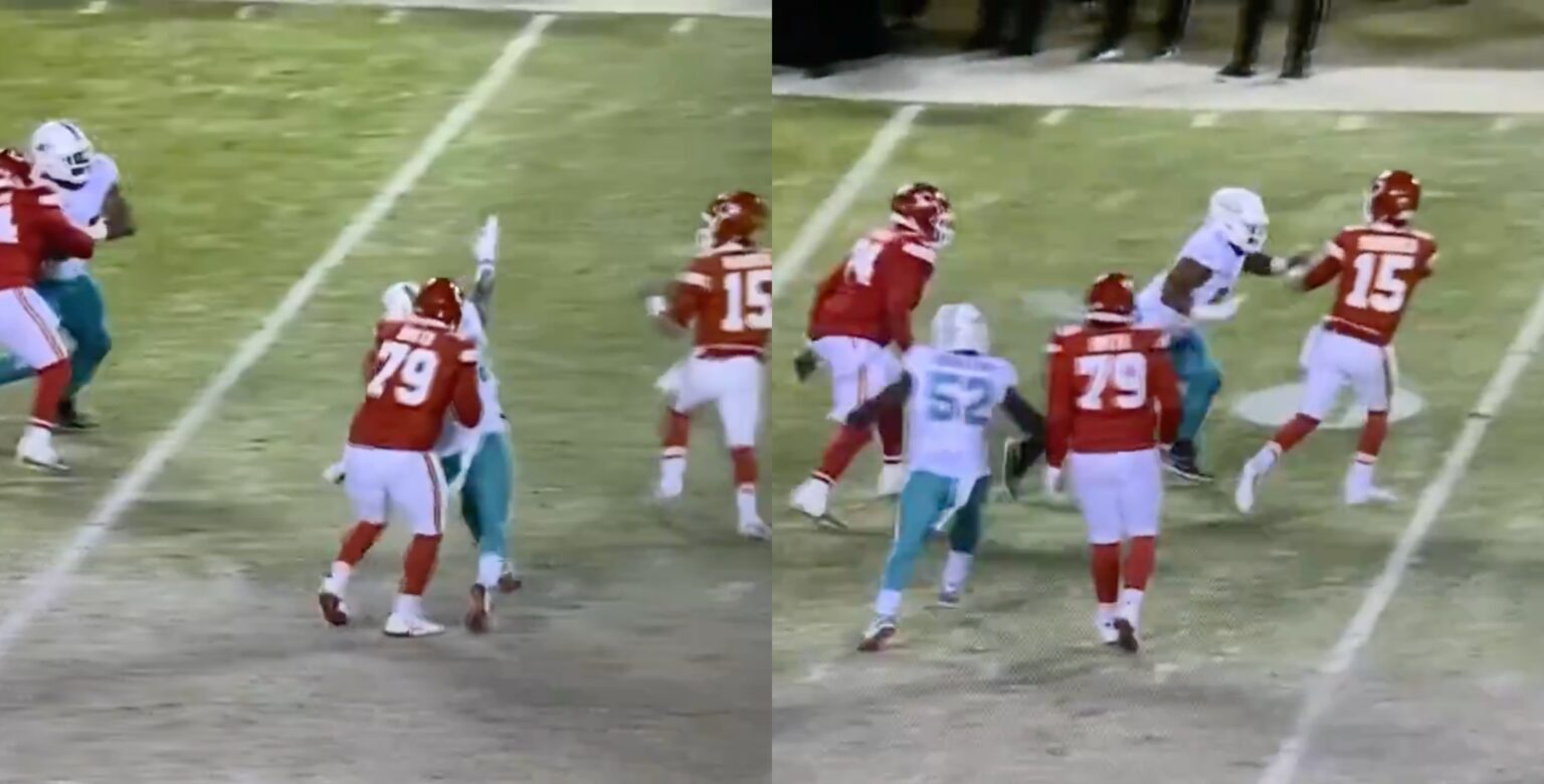 Referee Misses Clear Holding On Chiefs, Calls Dolphins For Egregious ...