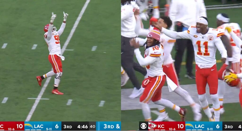 The Chiefs Sideline Went Crazy Celebrating Chris Jones' Sack That ...