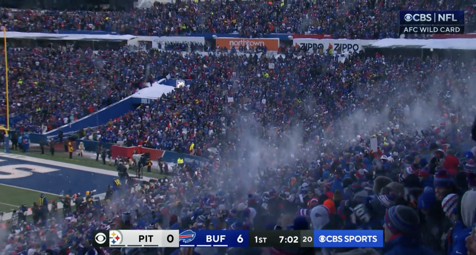 BillsMafia Threw Hundreds Of Snowballs After Bills Scored First ...