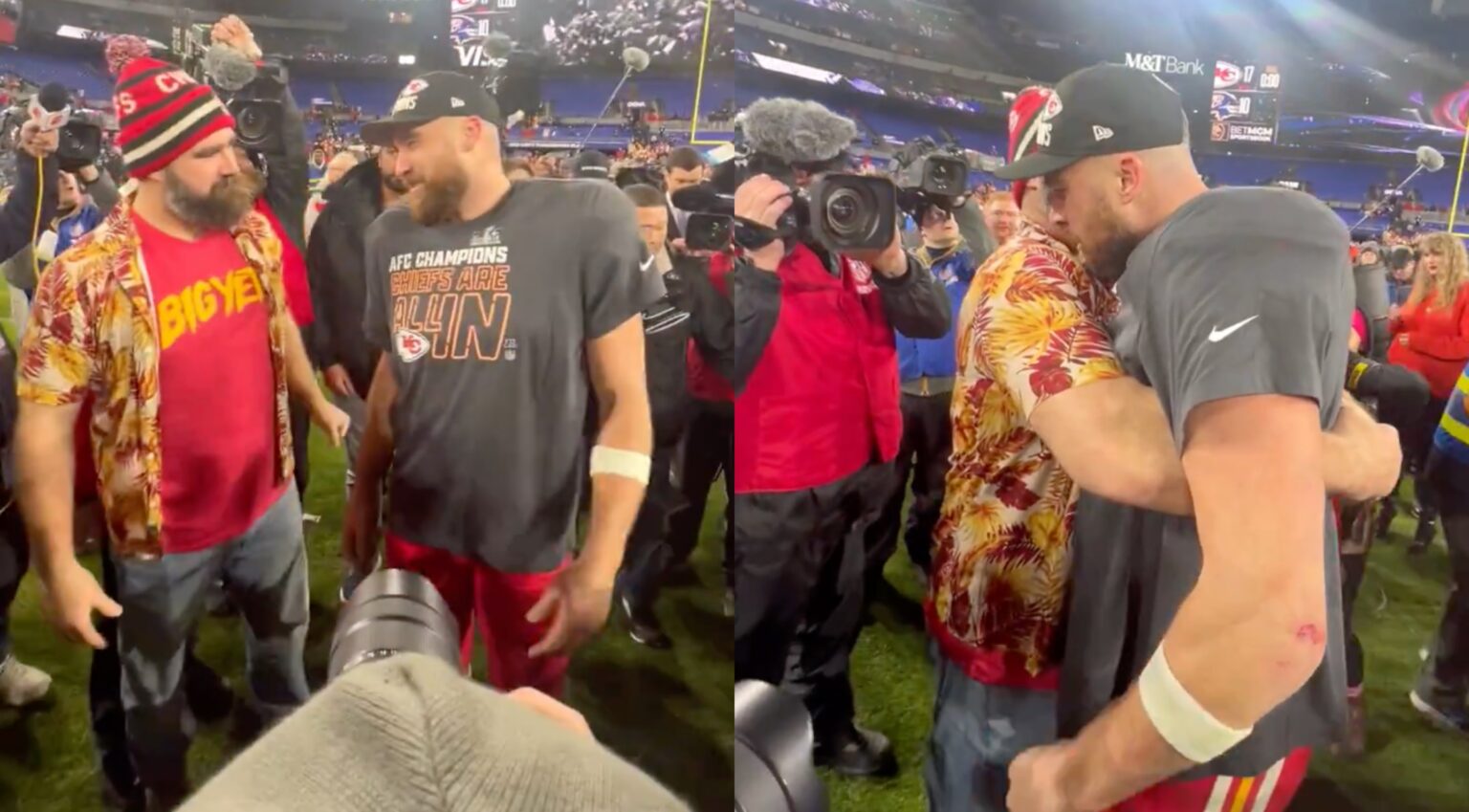 Jason And Travis Kelce Shared An Awesome Moment After Chiefs Win AFC ...