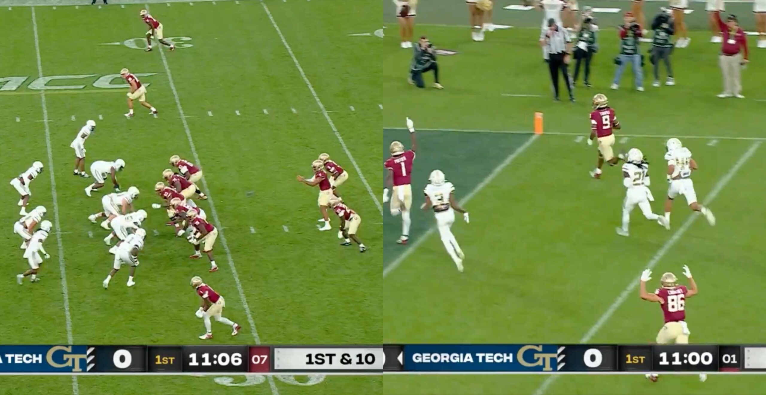 Florida State Scores The First Touchdown Of 2024 College Football