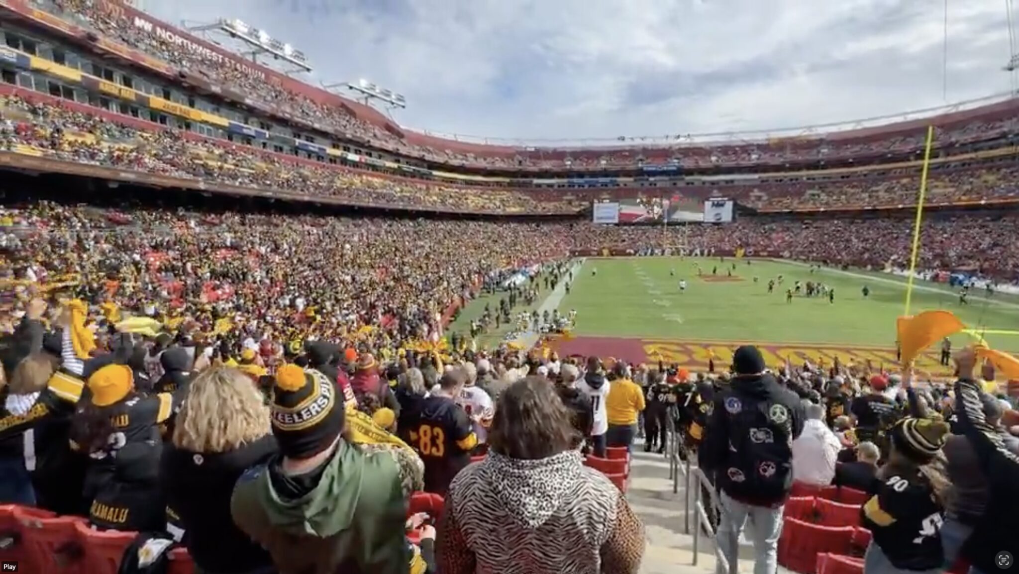 Steelers Fans Take Over Northwest Stadium For Game vs Washington