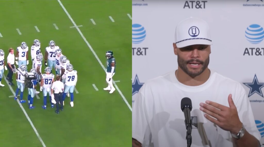 Dak Prescott Explains His Side Of Spitting Incident With Jalen Carter, Says  He Didn't Spit On Him - Daily Snark