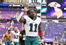BREAKING: Eagles WR A.J. Brown Ruled Out For Sunday’s Game vs Giants