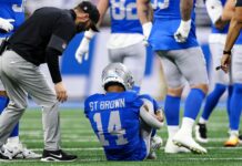 REPORT: Amon-Ra St. Brown Likely To Miss “Multiple Weeks” With Ankle Injury