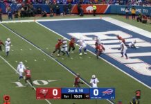 Josh Allen Throws One Of The Worst Interceptions Of The Season vs Buccaneers