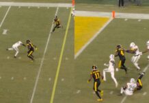 DK Metcalf Shows Off His Strength During 28-Yard Touchdown vs Dolphins