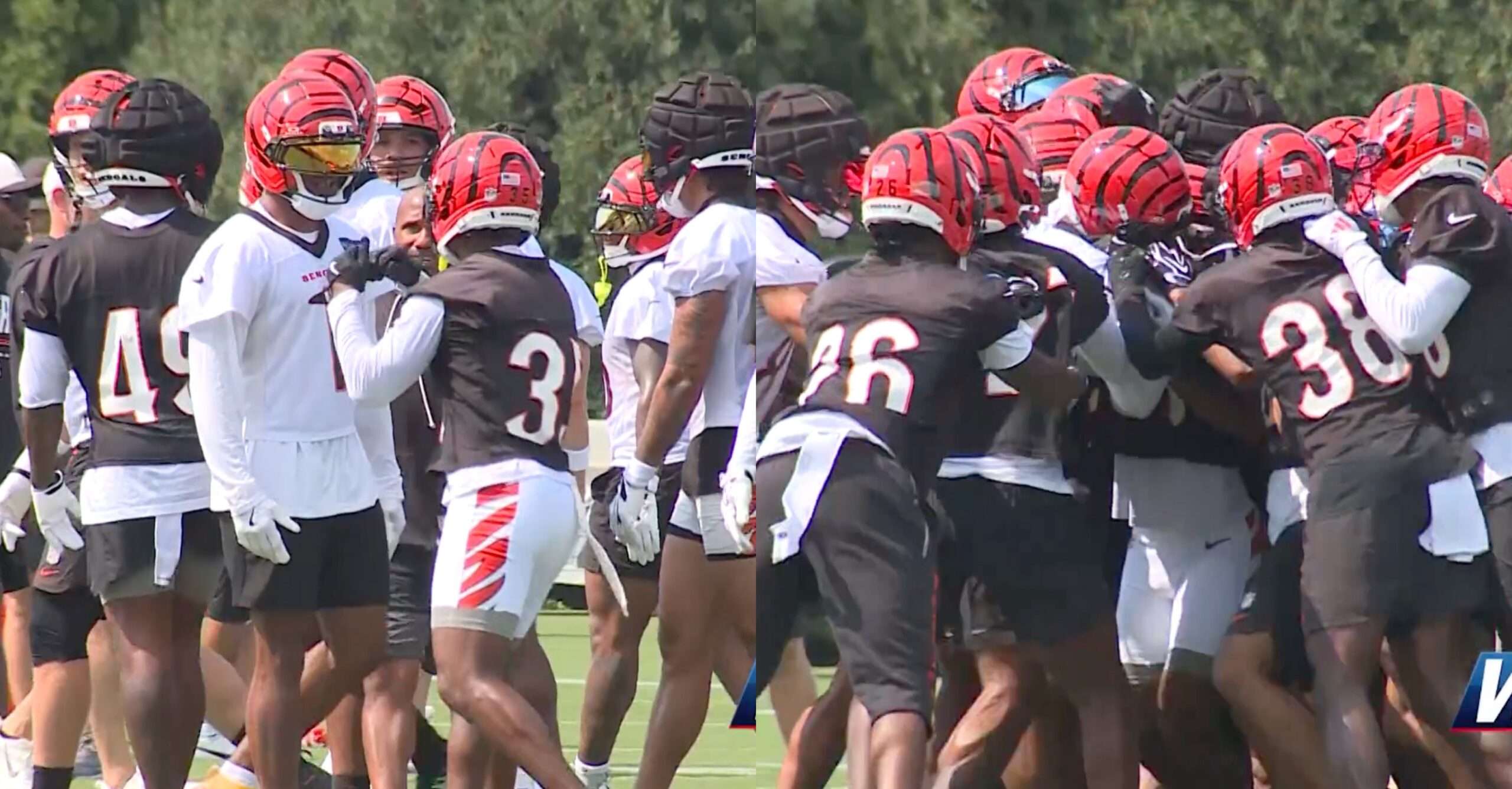 Wild Brawl Breaks Out During Bengals Training Camp Practice Involving Ja'Marr Chase (VIDEO) - Daily Snark