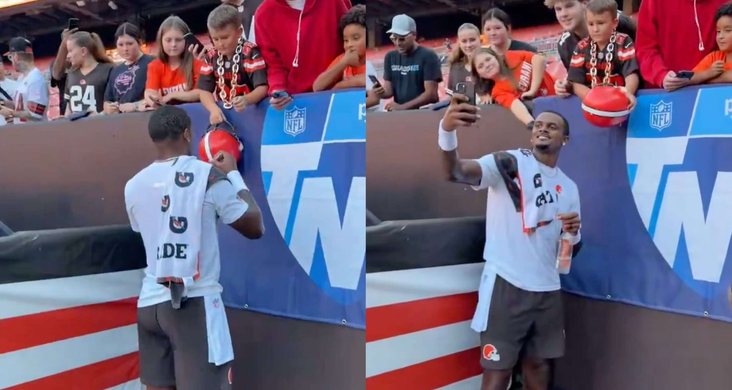 Deshaun Watson Was Taking Pictures With Browns Fans Days After Calling Them Out (VIDEO) - Daily Snark