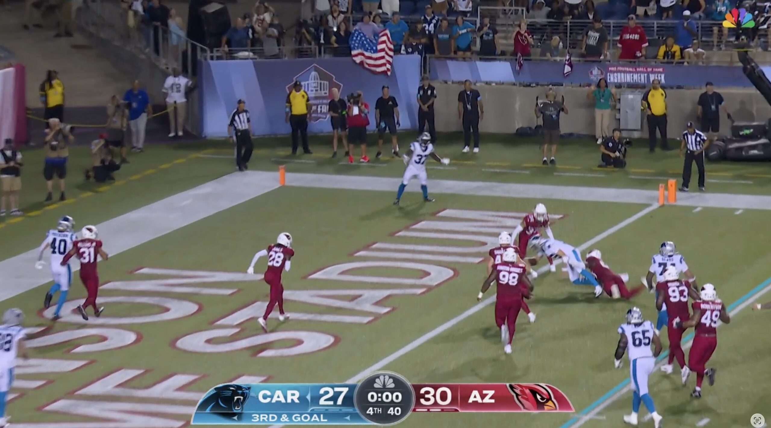 Panthers' Haynes King Scores Game-Winning TD As Clock Expires In Hall Of Fame Game vs Cardinals - Daily Snark