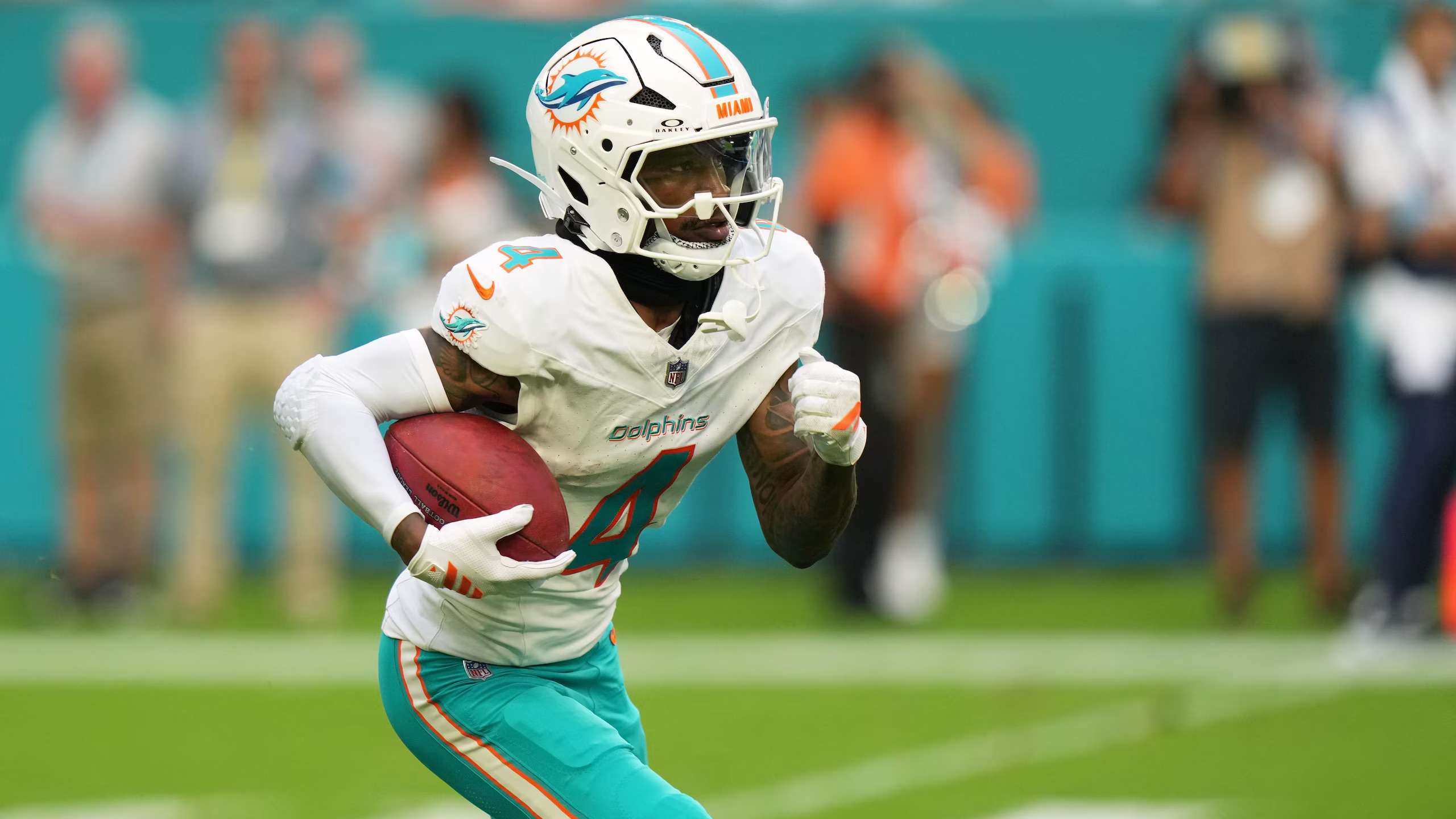 REPORT: Dolphins Are Trading WR Tutu Atwell Back To Los Angeles Rams For RB Jarquez Hunter - Daily Snark