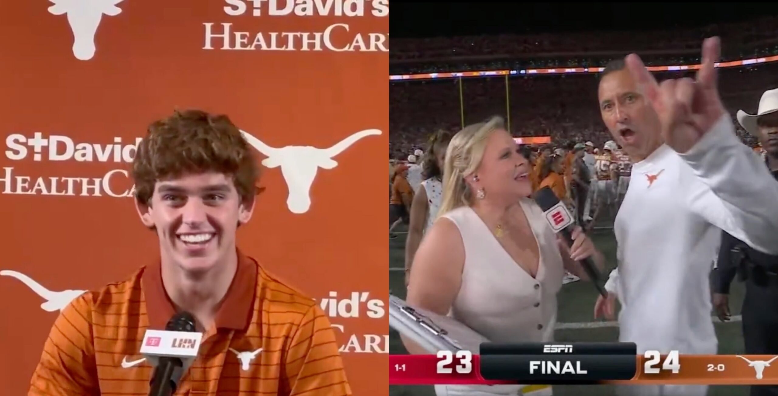 Arch Manning Said He “Got A Good Laugh” Out Of AI Video Of Steve Sarkisian Slapping Holly Rowe 