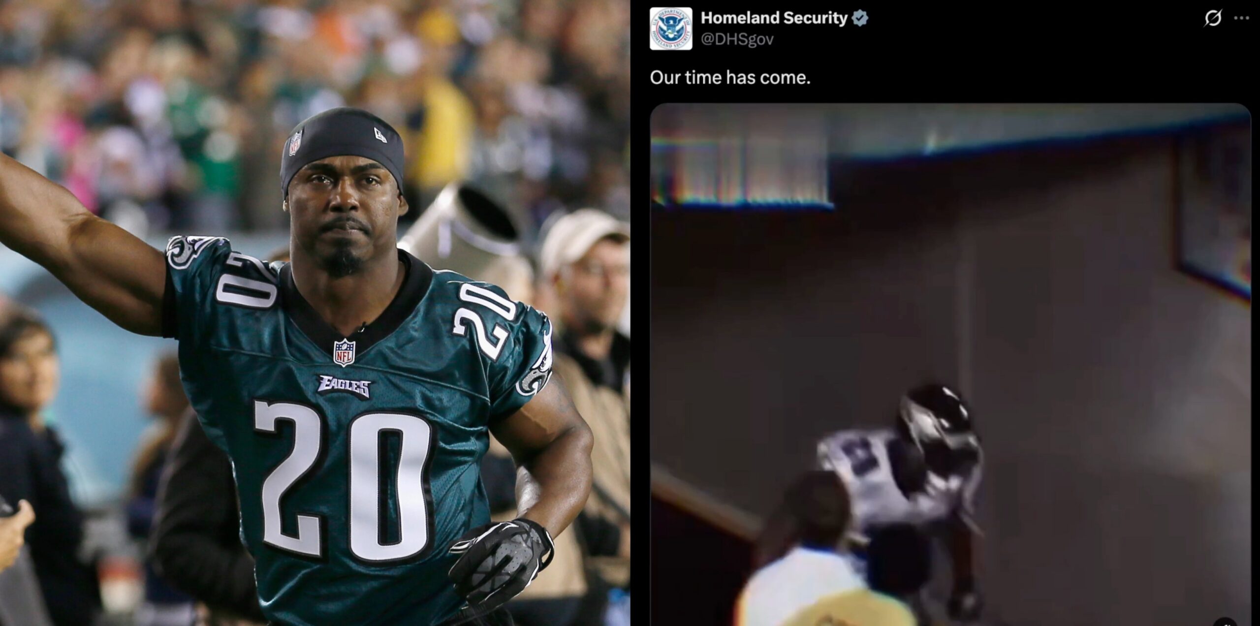 NFL Demands DHS Take Down Brian Dawkins Social Media Video - Daily Snark