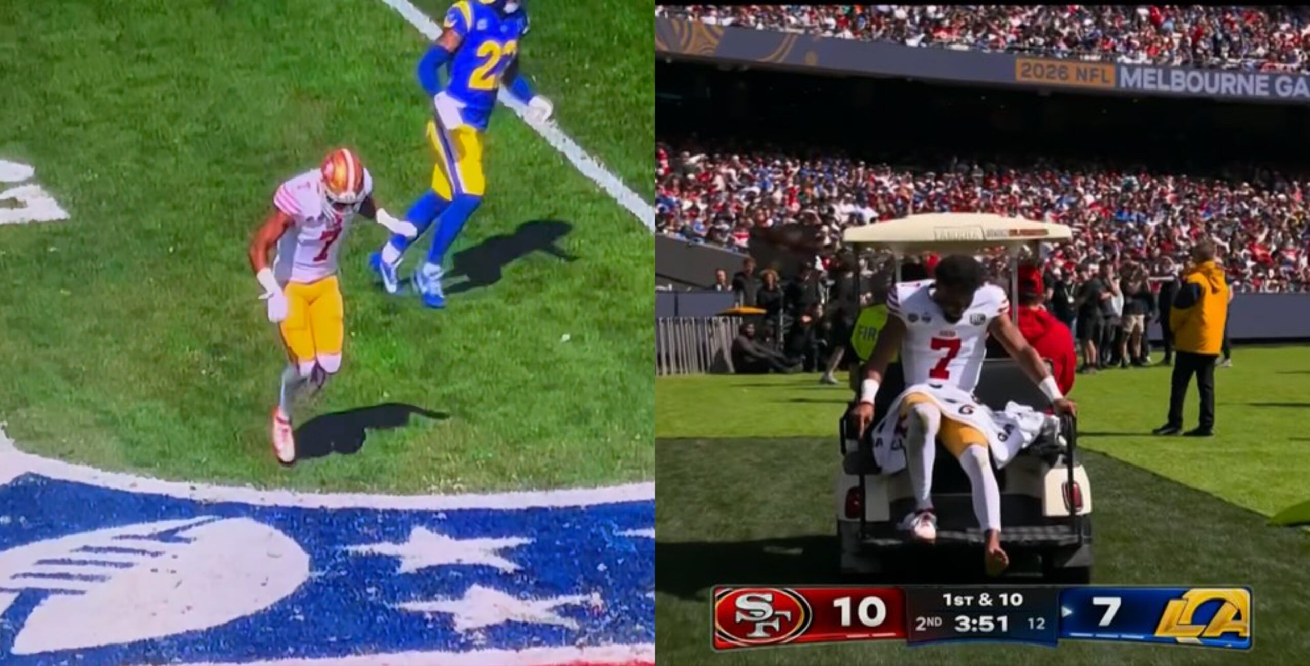 49ers Rookie WR De'Zhaun Stribling Carted To Locker Room, Ruled Out For Game