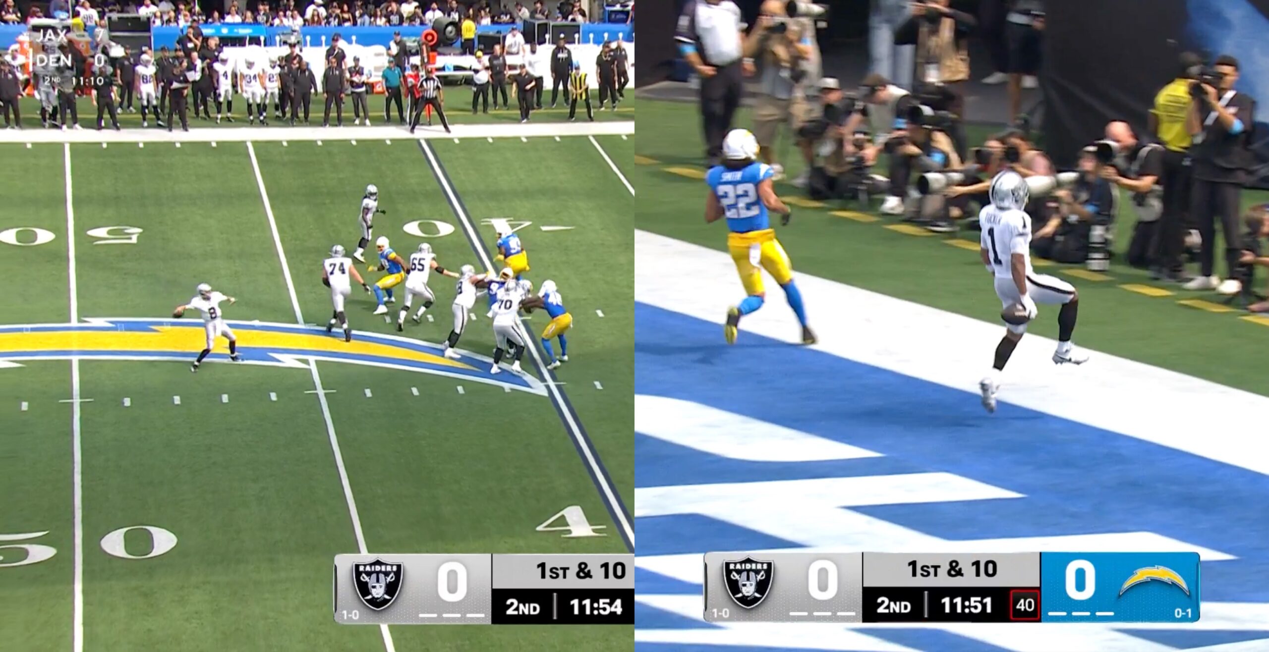 Kirk Cousins Launches A 40-Yard Bomb To Tre Tucker For A Touchdown vs Chargers (VIDEO)