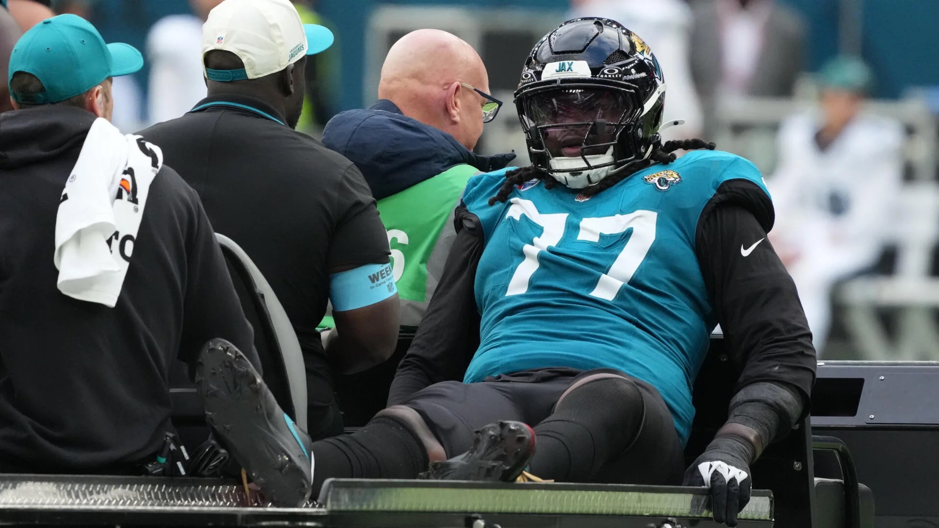 Jaguars LT Anton Harrison Out For Year After Surgery Reveals Torn ACL